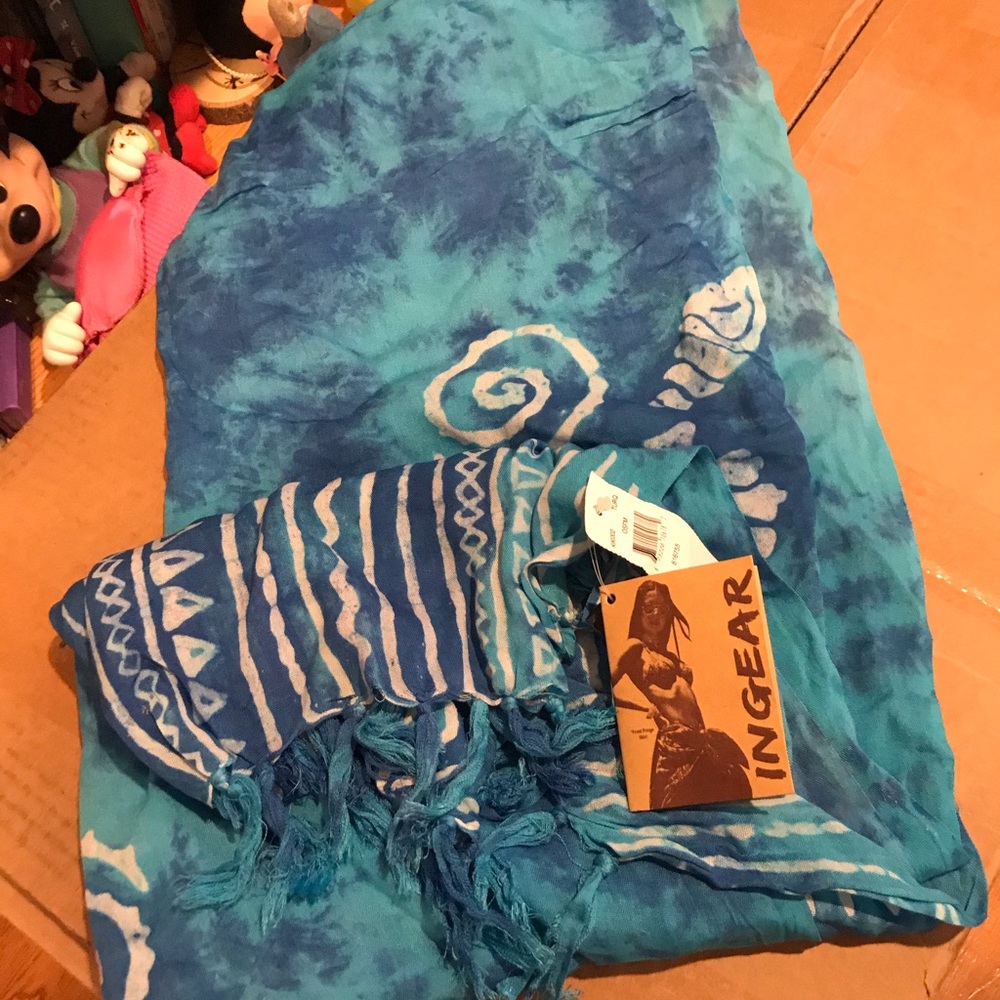 Ingear Blue Tie-Dye Swim Coverup